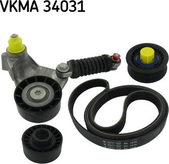 SKF VKMA 34031 - Jeu de courroies trapézoïdales à nervures parts5.com