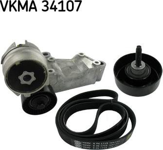 SKF VKMA 34107 - Set curea transmisie cu caneluri parts5.com