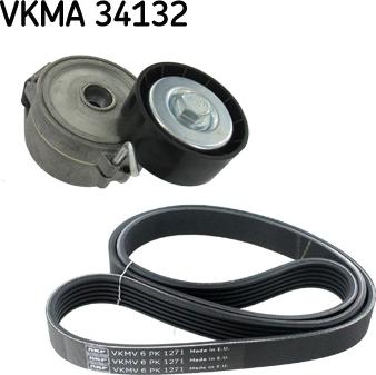 SKF VKMA 34132 - Σετ ιμάντων poly-V parts5.com