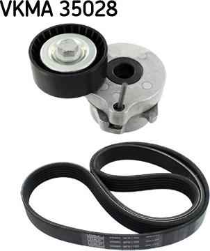 SKF VKMA 35028 - Σετ ιμάντων poly-V parts5.com