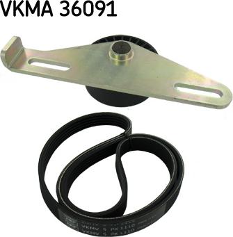 SKF VKMA 36091 - Sada žebrovaných klínových řemenů parts5.com