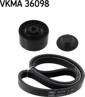 SKF VKMA 36098 - Kanallı V kayışı seti parts5.com