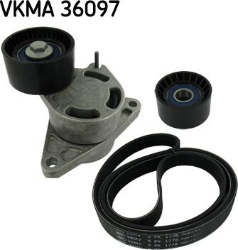 SKF VKMA 36097 - Hosszbordás szíj készlet parts5.com