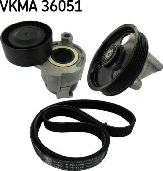 SKF VKMA 36051 - Поликлиновый ременный комплект parts5.com