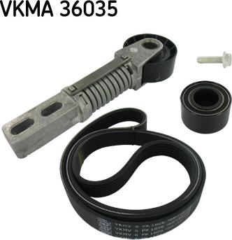 SKF VKMA 36035 - Kanallı V kayışı seti parts5.com