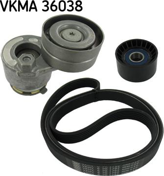 SKF VKMA 36038 - Set curea transmisie cu caneluri parts5.com