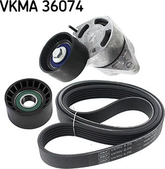 SKF VKMA 36074 - Hosszbordás szíj készlet parts5.com