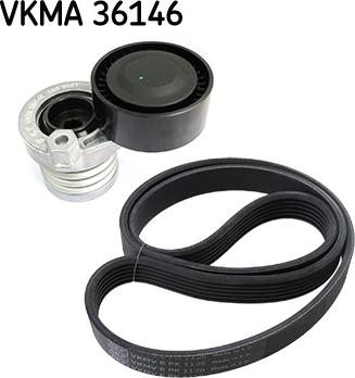 SKF VKMA 36146 - Hosszbordás szíj készlet parts5.com