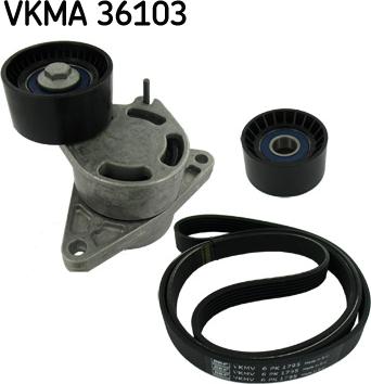 SKF VKMA 36103 - Hosszbordás szíj készlet parts5.com