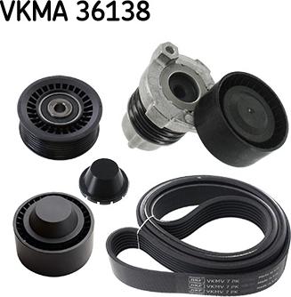 SKF VKMA 36138 - Hosszbordás szíj készlet parts5.com