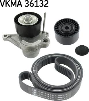 SKF VKMA 36132 - Garnitura klinastog rebrastog kaiša parts5.com