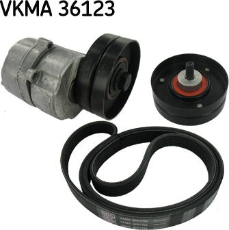 SKF VKMA 36123 - Komplet klinastog rebrastog remena parts5.com