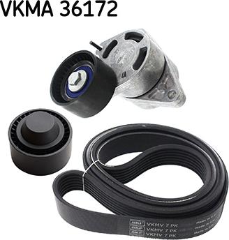 SKF VKMA 36172 - Hosszbordás szíj készlet parts5.com