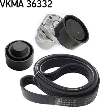 SKF VKMA 36332 - Kanallı V kayışı seti parts5.com