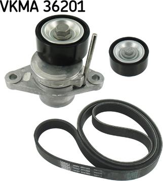 SKF VKMA 36201 - Kanallı V kayışı seti parts5.com