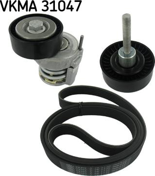 SKF VKMA 31047 - Поликлиновый ременный комплект parts5.com