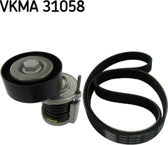 SKF VKMA 31058 - Hosszbordás szíj készlet parts5.com