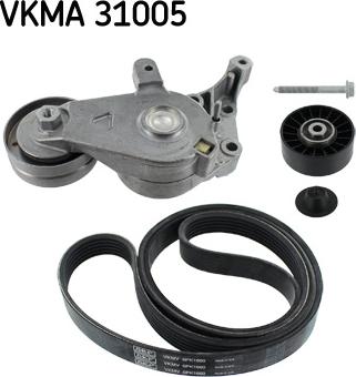 SKF VKMA 31005 - Sada žebrovaných klínových řemenů parts5.com