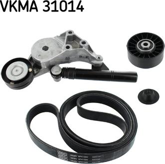 SKF VKMA 31014 - Sada žebrovaných klínových řemenů parts5.com