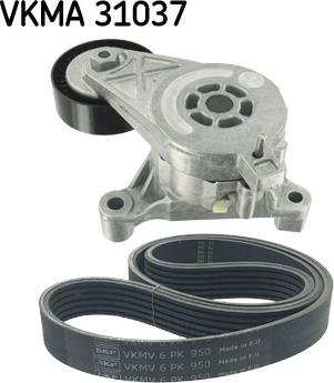 SKF VKMA 31037 - Комплект пистов ремък parts5.com