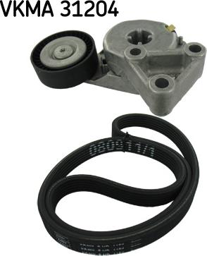 SKF VKMA 31204 - Hosszbordás szíj készlet parts5.com