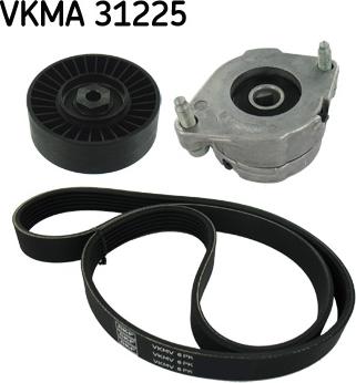 SKF VKMA 31225 - Hosszbordás szíj készlet parts5.com