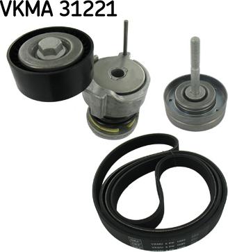 SKF VKMA 31221 - Komplet rebrastega jermena parts5.com