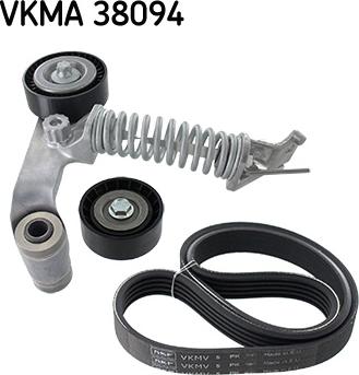 SKF VKMA 38094 - V-Ribbed Belt Set parts5.com