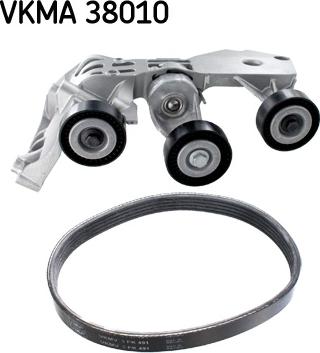 SKF VKMA 38010 - Garnitura klinastog rebrastog kaiša parts5.com