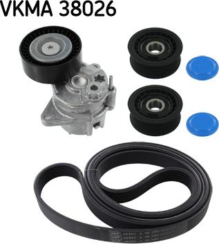 SKF VKMA 38026 - Kanallı V kayışı seti parts5.com