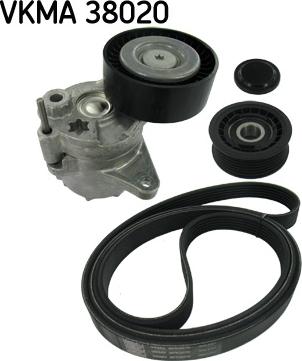 SKF VKMA 38020 - Kanallı V kayışı seti parts5.com