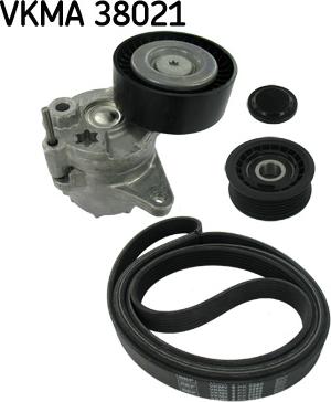 SKF VKMA 38021 - Σετ ιμάντων poly-V parts5.com