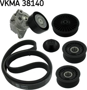 SKF VKMA 38140 - Kanallı V kayışı seti parts5.com