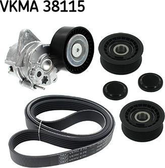 SKF VKMA 38115 - Kanallı V kayışı seti parts5.com