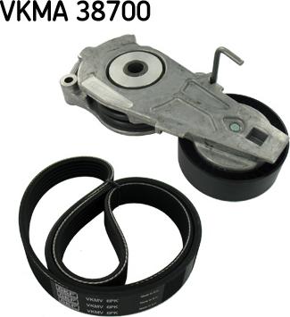 SKF VKMA 38700 - Garnitura klinastog rebrastog kaiša parts5.com