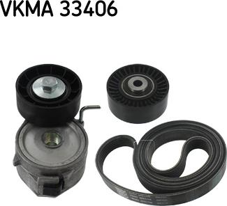 SKF VKMA 33406 - Komplet rebrastega jermena parts5.com