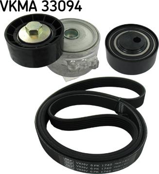 SKF VKMA 33094 - Set curea transmisie cu caneluri parts5.com