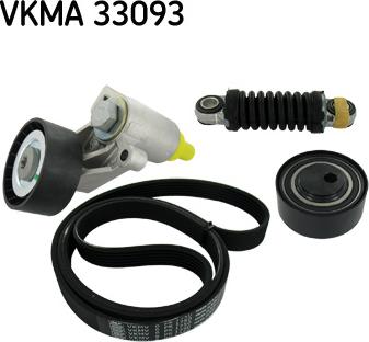 SKF VKMA 33093 - Juego de correas trapeciales poli V parts5.com