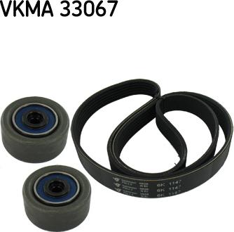 SKF VKMA 33067 - Ozubený klinový remeň - Sada parts5.com