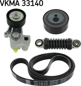 SKF VKMA 33140 - Hosszbordás szíj készlet parts5.com