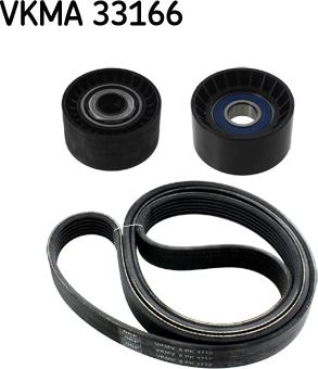 SKF VKMA 33166 - V-Ribbed Belt Set parts5.com