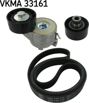 SKF VKMA 33161 - Hosszbordás szíj készlet parts5.com