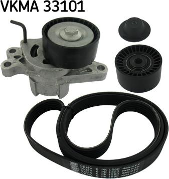 SKF VKMA 33101 - Keilrippenriemensatz parts5.com