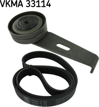 SKF VKMA 33114 - Hosszbordás szíj készlet parts5.com