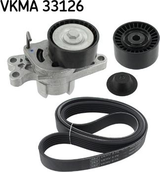 SKF VKMA 33126 - Set curea transmisie cu caneluri parts5.com