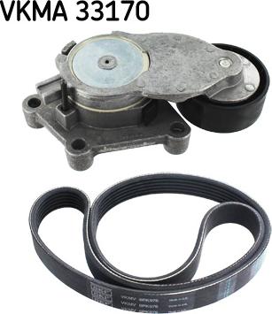 SKF VKMA 33170 - Hosszbordás szíj készlet parts5.com