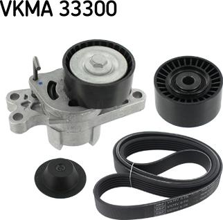 SKF VKMA 33300 - Sada žebrovaných klínových řemenů parts5.com