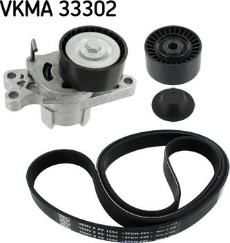 SKF VKMA 33302 - Sada žebrovaných klínových řemenů parts5.com