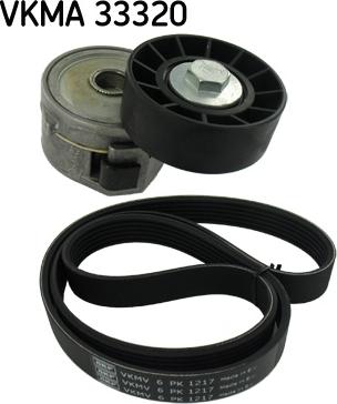 SKF VKMA 33320 - Комплект пистов ремък parts5.com