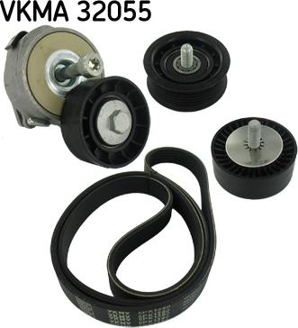 SKF VKMA 32055 - Juego de correas trapeciales poli V parts5.com